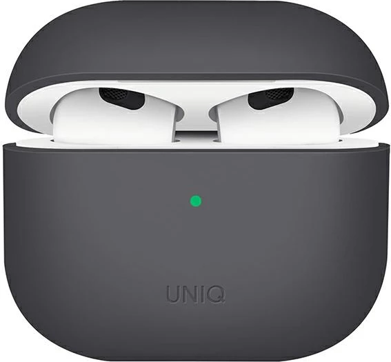 Zaščitni ovoj UNIQ Lino za AirPods 3, silikon, siv