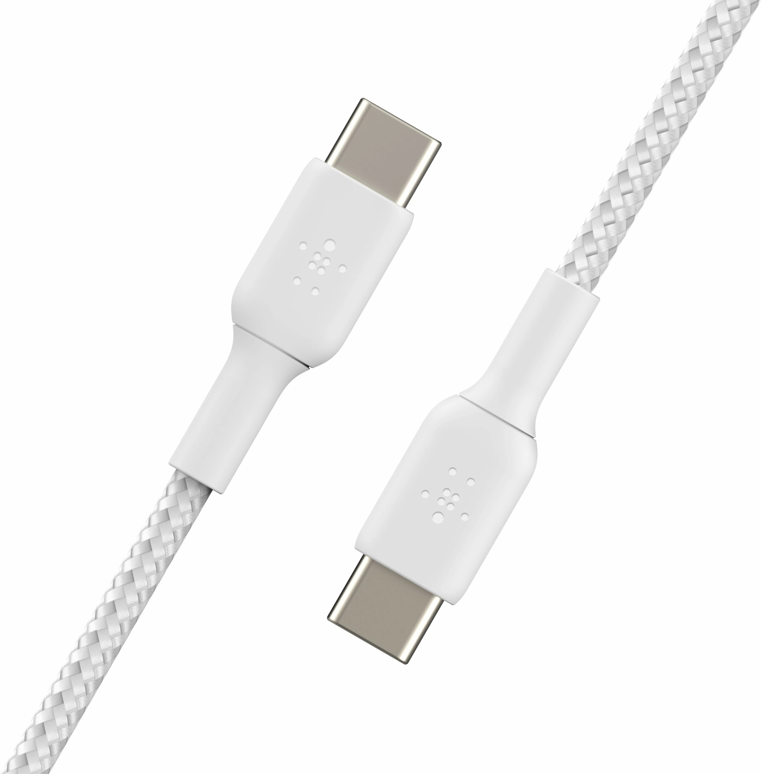 USB-C kabel Belkin CAB004BT1MWH2PK, 1 m, bel (paket 2)