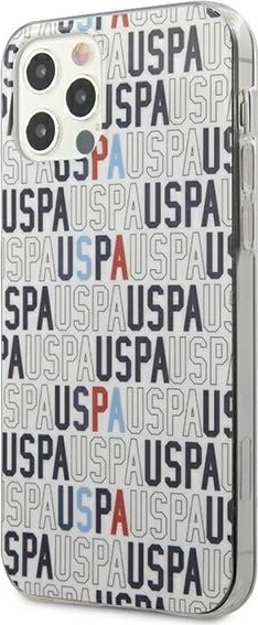 Ovitek Logo Mania za iPhone 12 Pro Max, U.S. Polo Assn. USHCP12LPCUSPA6, bel