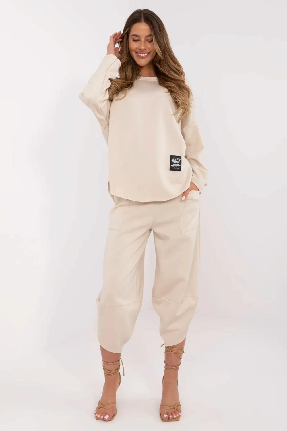 Trenirka za ženske Italy Moda 209489, bež