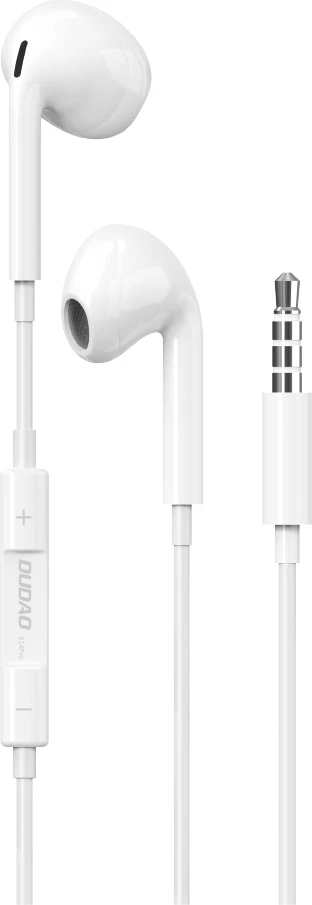 Slušalke z žico, in-ear, 3,5 mm z mikrofonom in krmilnikom, kabel 1,2 m, bele, Dudao X14PRO