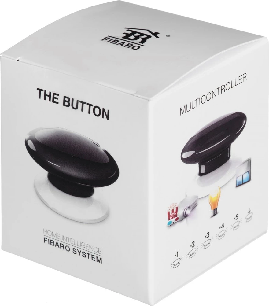 Panicni gumb FIBARO The Button, brezžični, bel