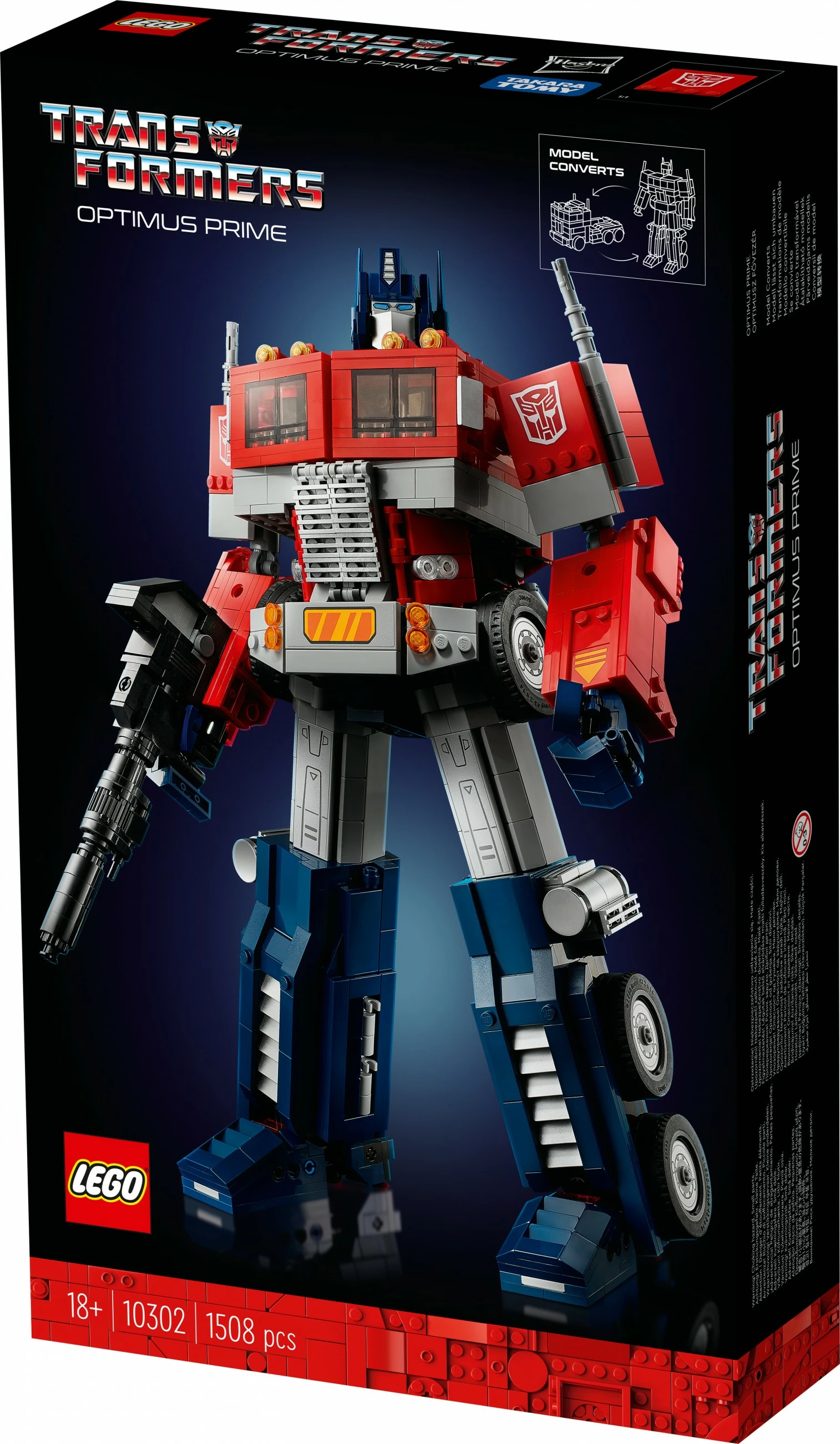 Set gradnje Optimus Prime, 1508 kosov, večbarven – LEGO ICONS