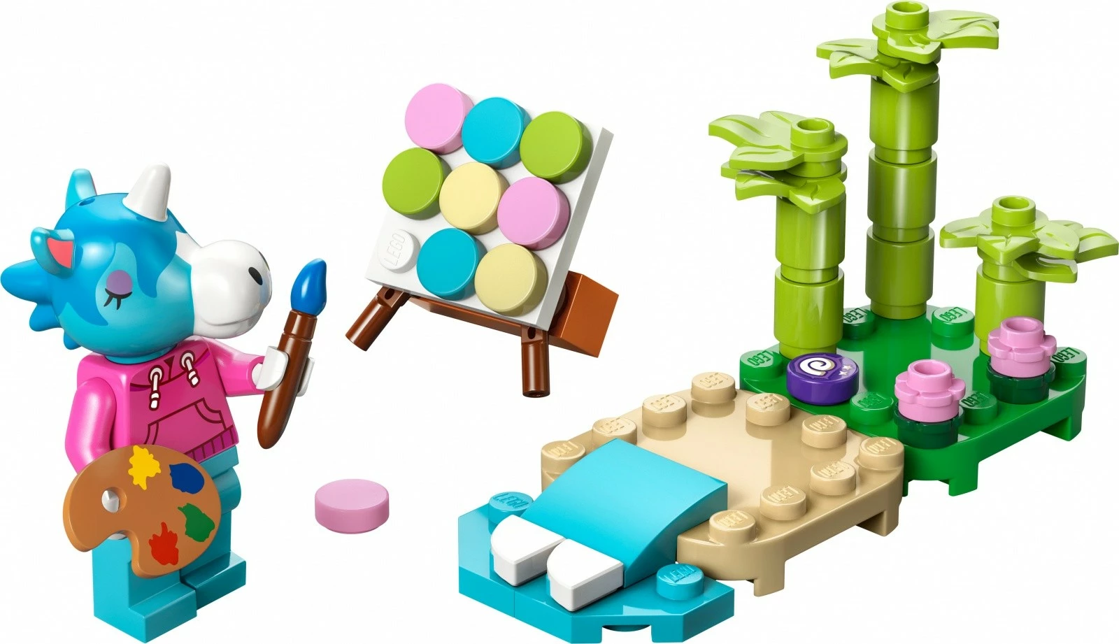 Prizor plaže z Julianom, komplet LEGO Animal Crossing 30703, 43 kosov