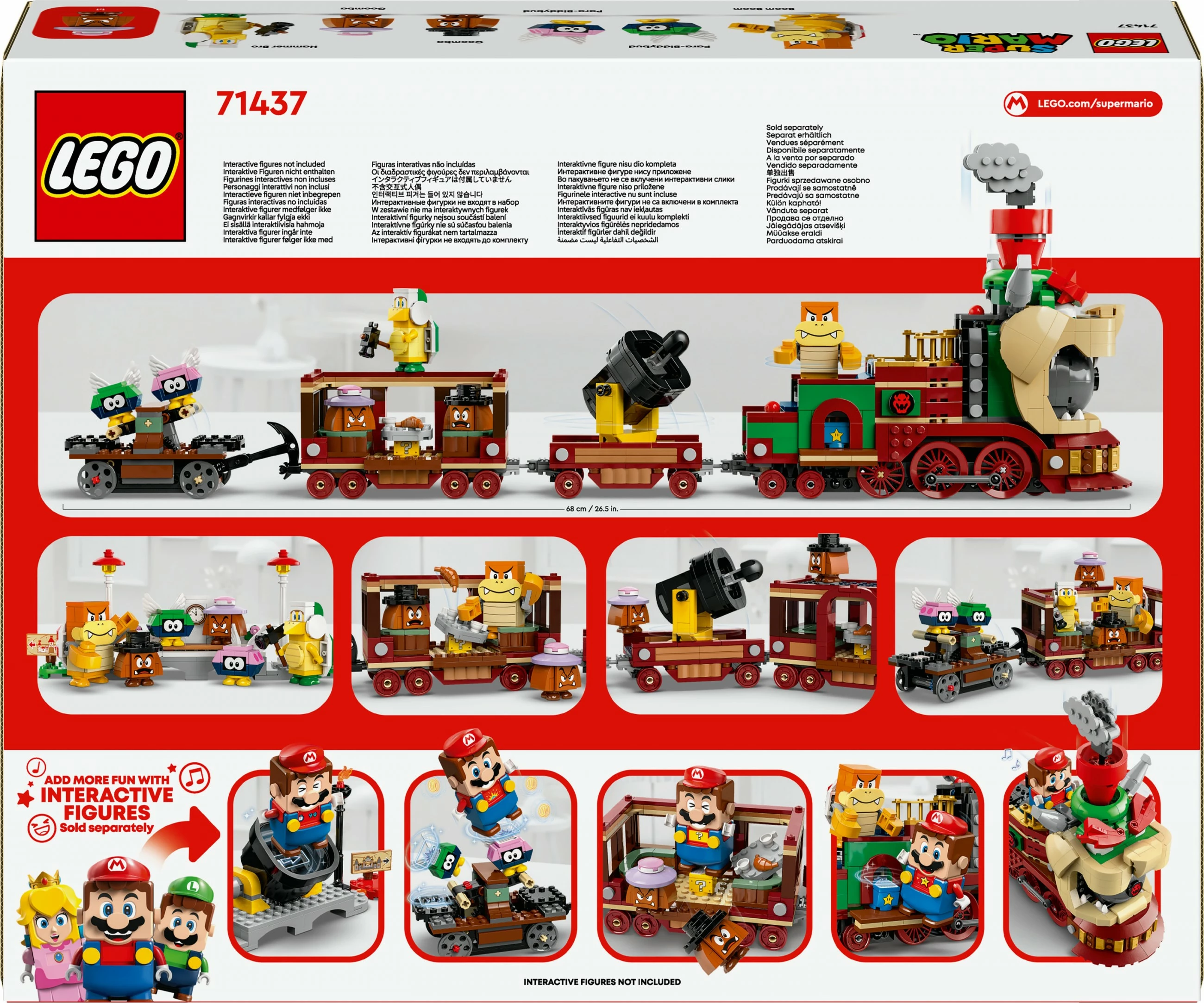 Set gradnje Super Mario Bowser Express Train LEGO 71437, večbarven