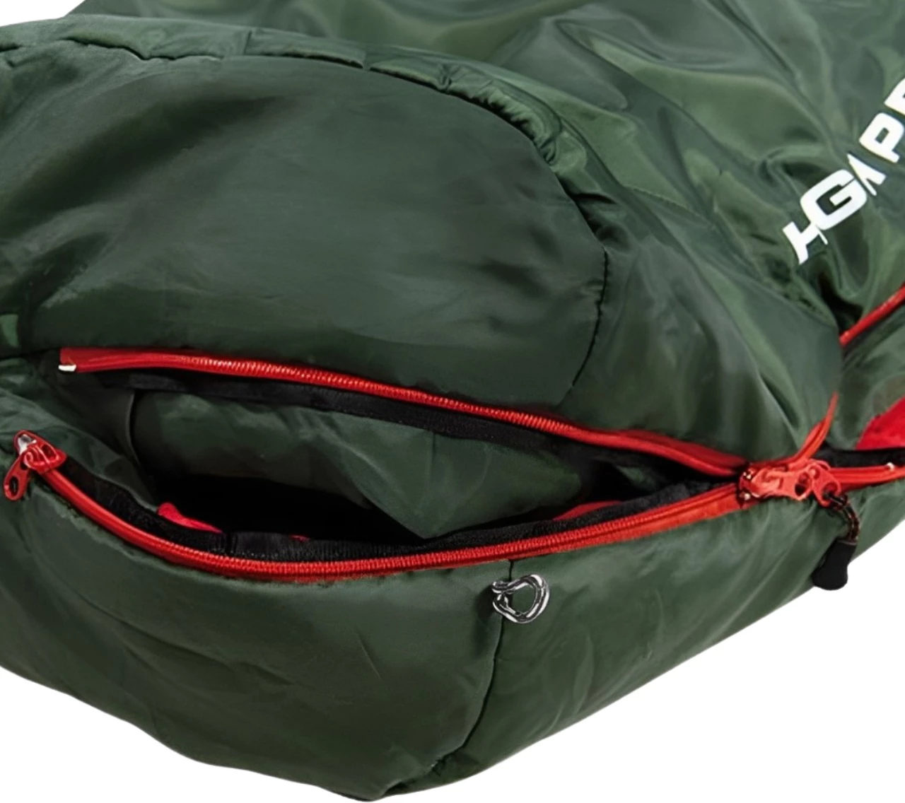 Spalna vreča za odrasle High Peak, zelena-rdeča