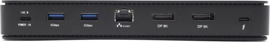 Docking postaja Thunderbolt 4 Dual DisplayPort PRO, 92W, 2xDP, 2xThunderbolt 4, 3,5 mm, Ethernet, črna