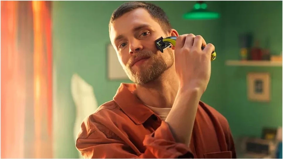 Rezervni rezili za prirezovalnik Philips OneBlade QP440/50, 4 kosi, zelen