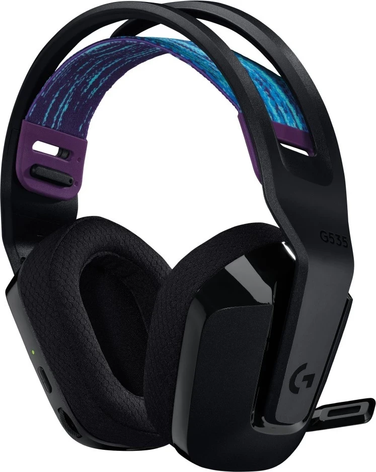 Brezžične slušalke za igre Logitech G535, črne