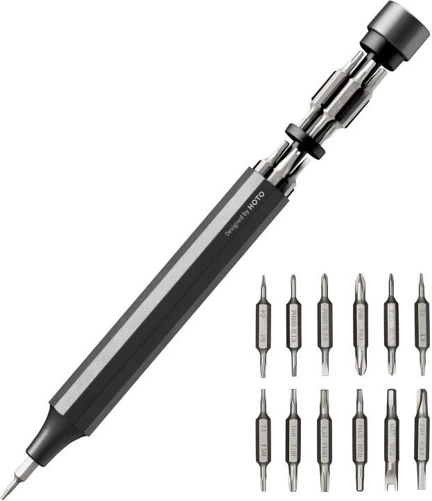 Komplet natančnih izvijačev HOTO QWLSD004, 24 kosov, črn