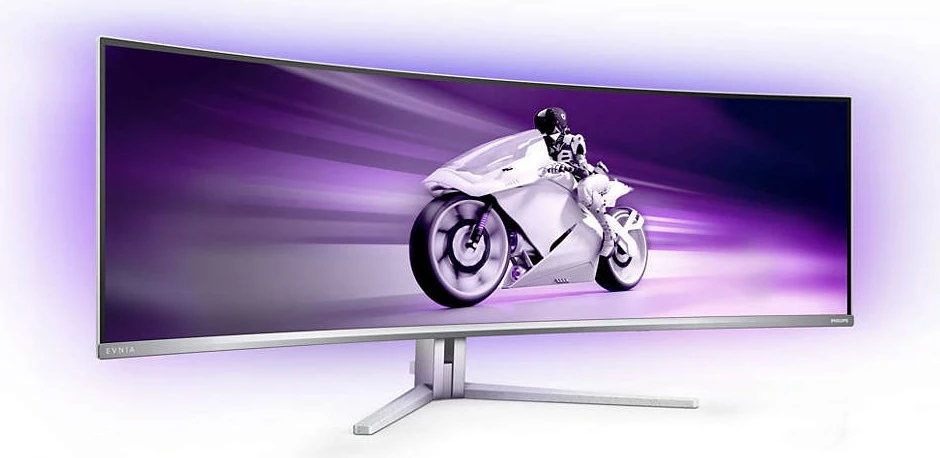 Ultraširok QD-OLED zaslon 49 inč, 5120x1440, 32:9, Ambilight, USB-C - Philips 49M2C8900, bel Ultraširok QD-OLED zaslon 49 inč, 5120x1440, 32:9, Ambilight, USB-C - Philips 49M2C8900, bel