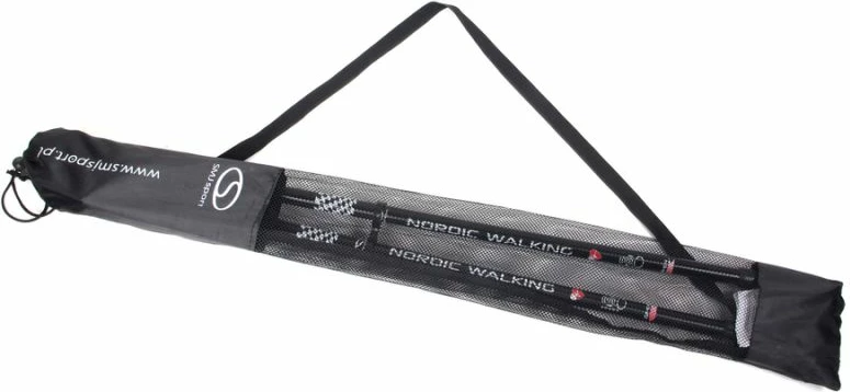 Nastavljivi nordijski pohodni palici Long Life SMJ, črno-zlati