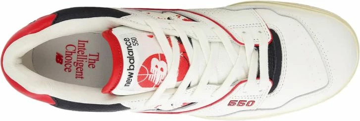Superge, New Balance BB550VGA, bele z rdečimi — unisex