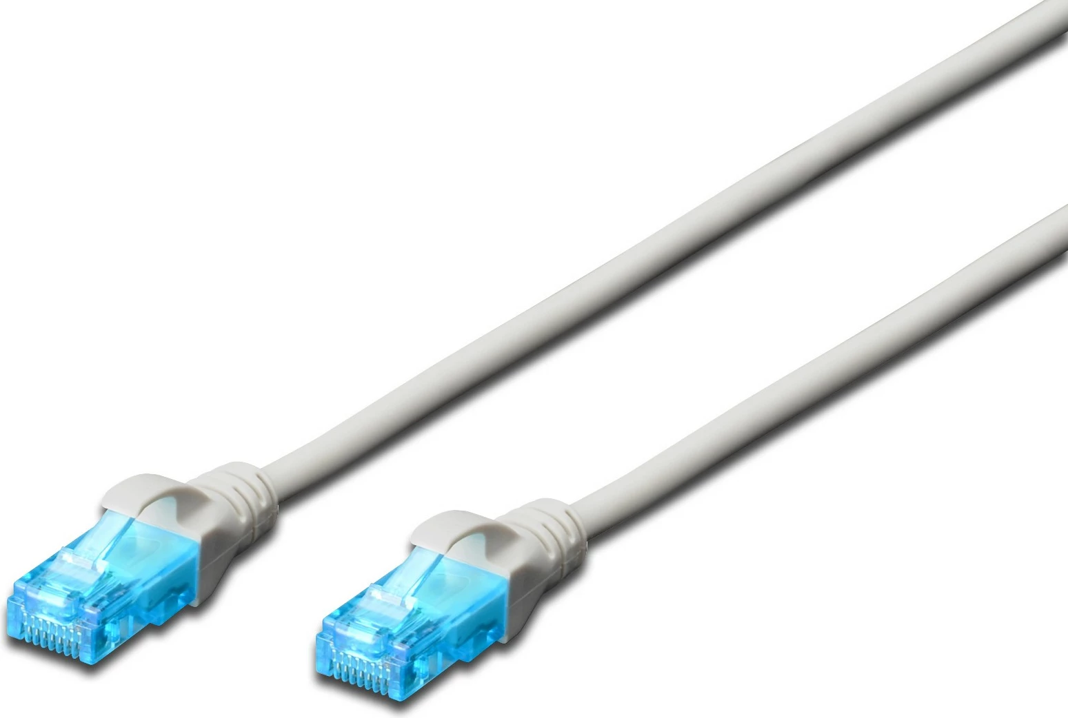 Omrežni kabel CAT 5e U/UTP 2 m, RJ-45, sivi — Digitus