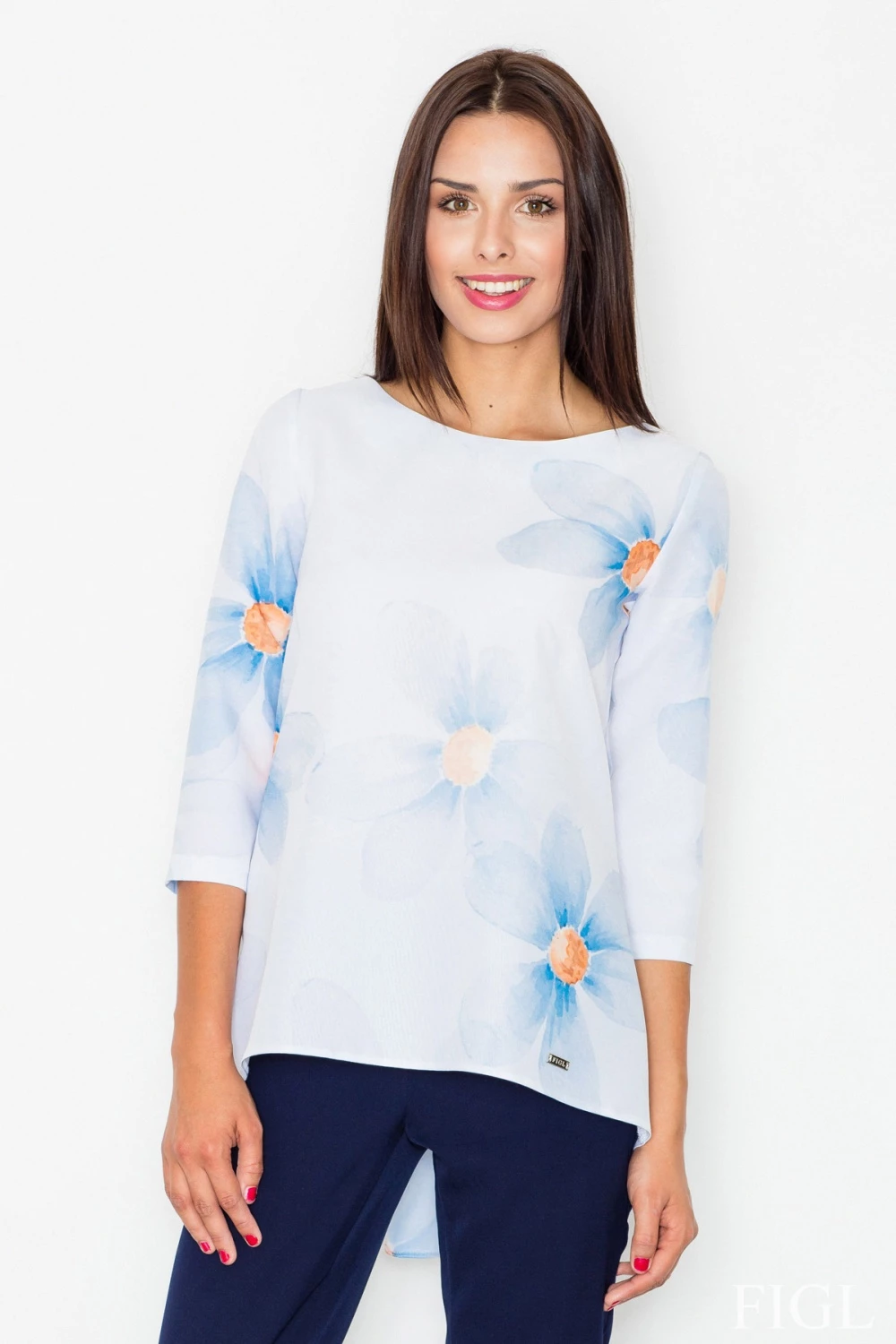 Elegantna bluza Figl 62968, za ženske, bela