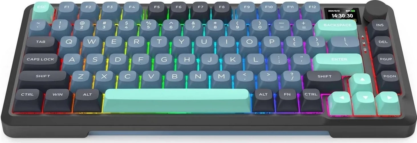 Mekančna tipkovnica Behemoth Redragon K724GBG-RGB-PRO, RGB, brezžična/žična, siva