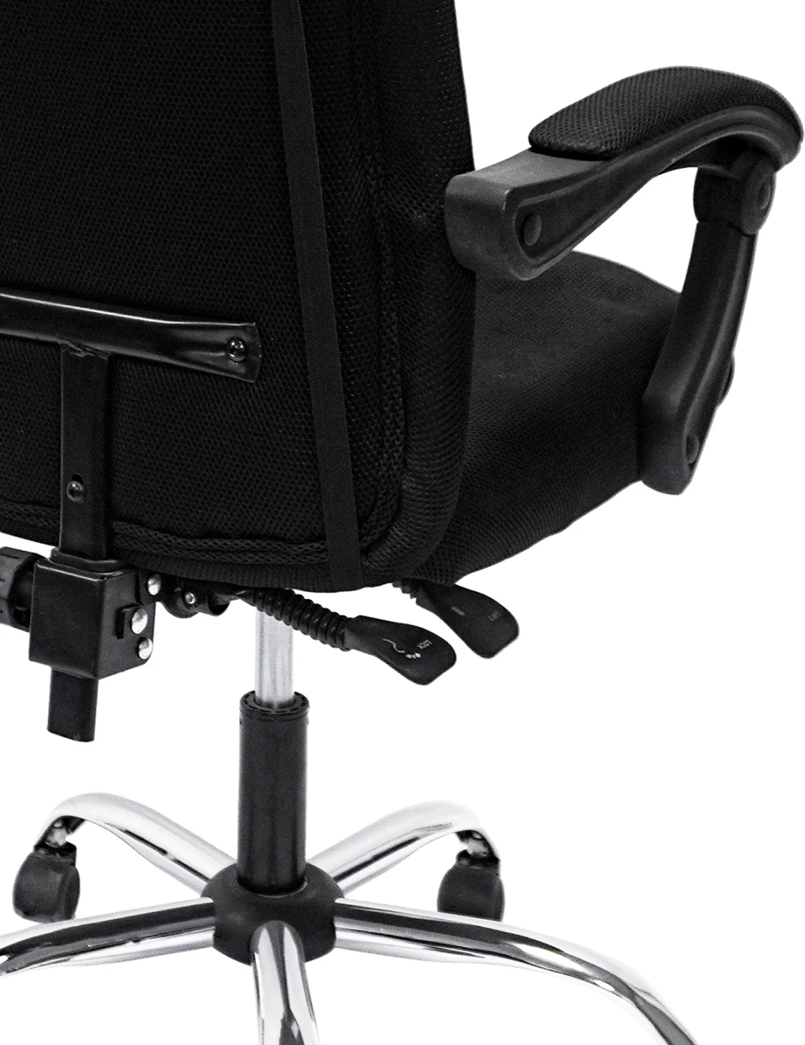 Pisarniški stol CRONER FH1196.01 črna mreža-črna kovinska osnova-najlonski okvir 58x50x120H cm