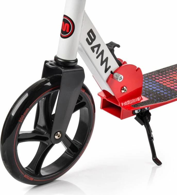 Urban skiro Meteor, za ženske in otroke, črn in rdeč