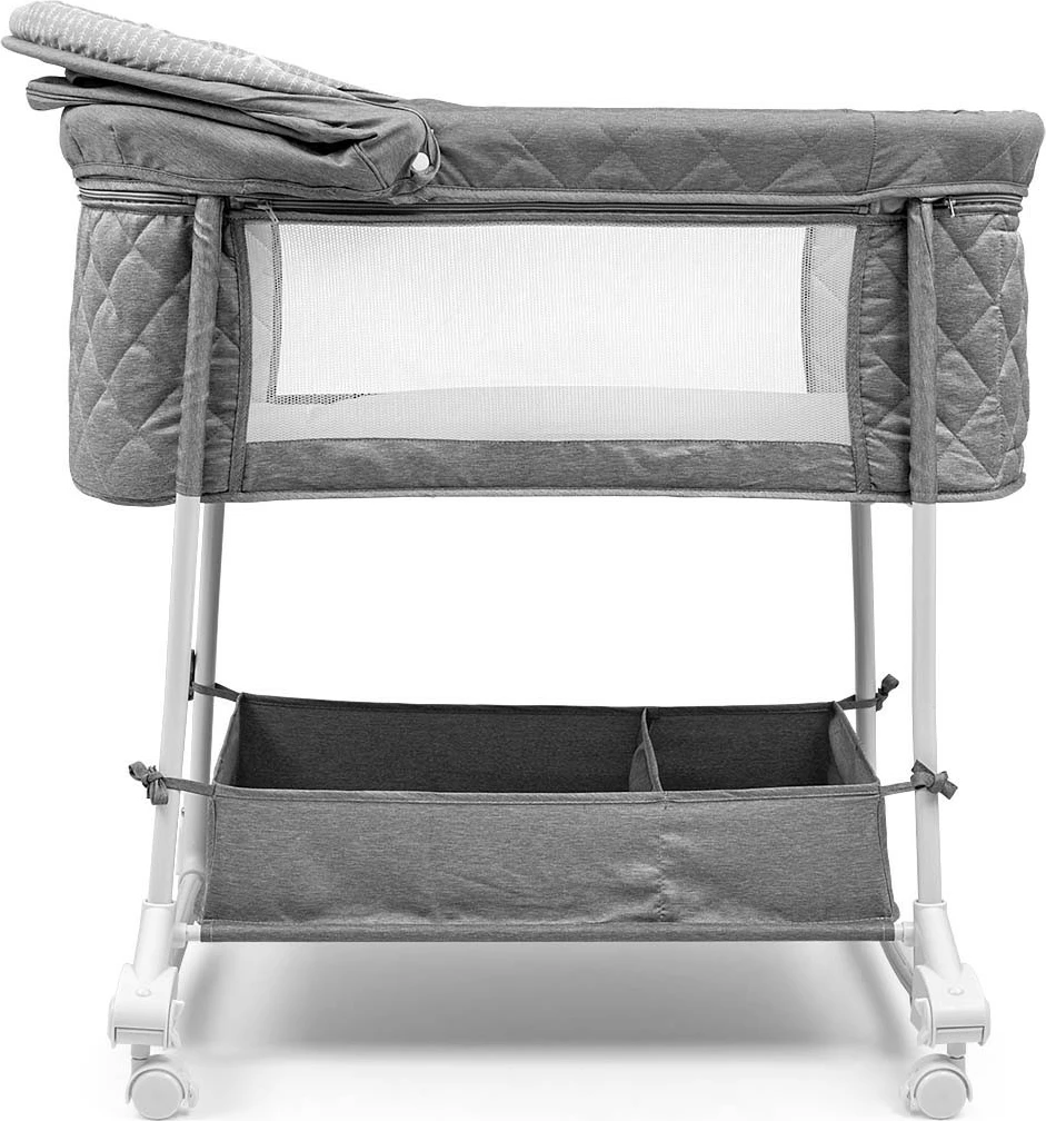 Zibelka 2v1 Dream On, Milly Mally 5431, sivo/bela