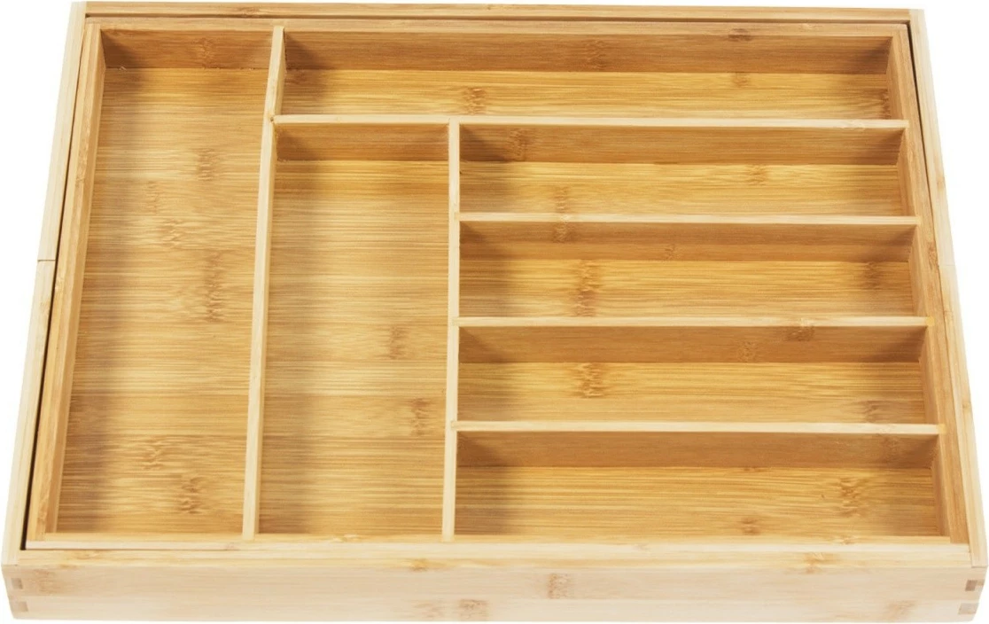 Razširljiv organizator predala iz bambusa GreenBlue GB379, 9 predelkov, barva lesa