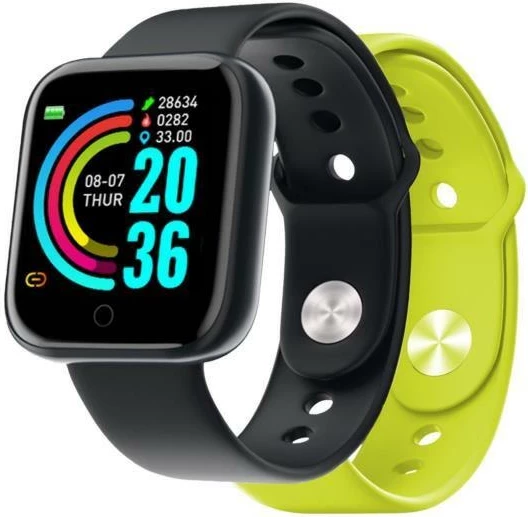 Pameten pisalnik Nilox Trailband 1,44", dva zamenljiva paščka, črno in rumeno