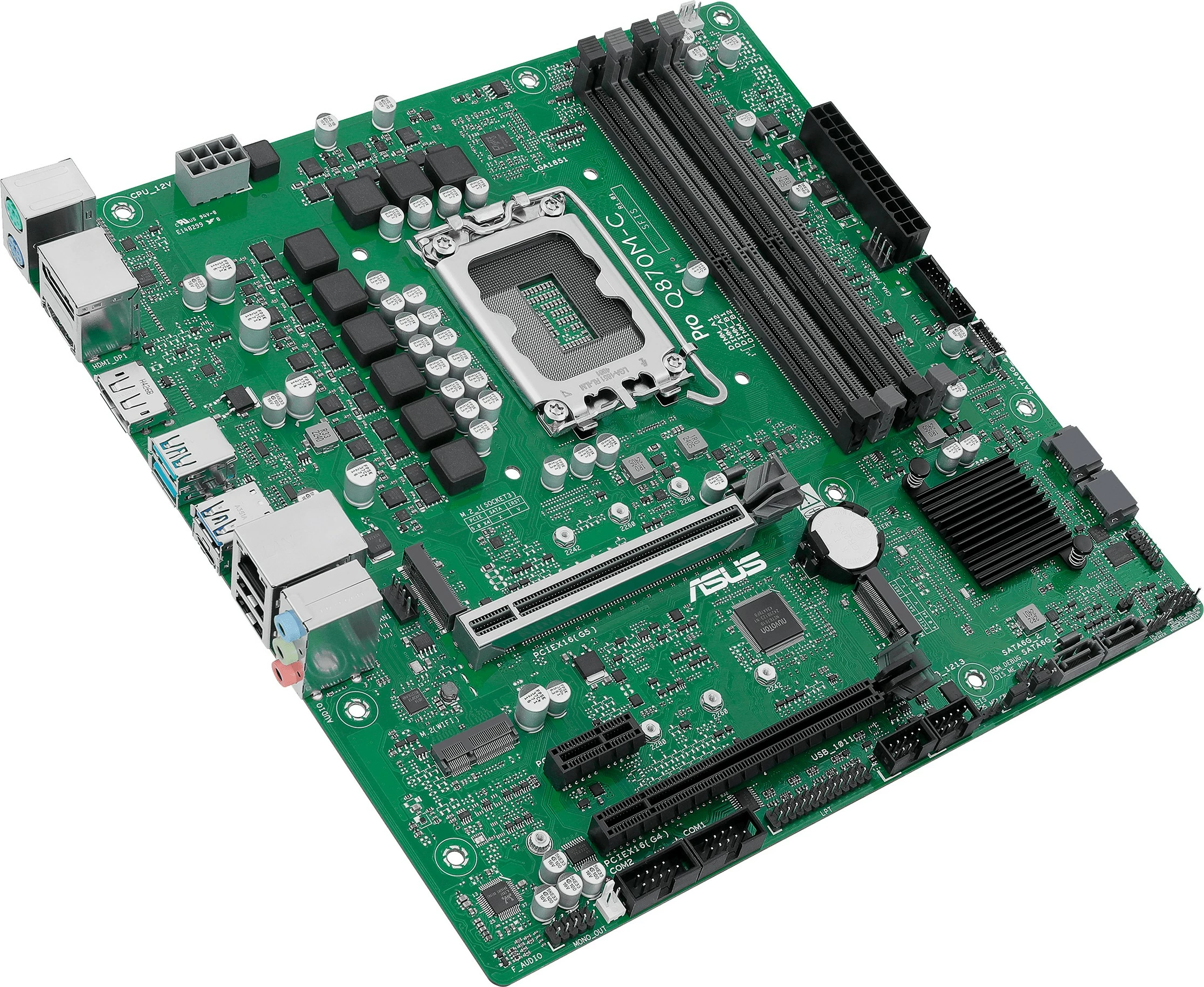 Plošča ASUS PRO Q870M-C-CSM, micro ATX, Intel Q870, 4x DIMM, 2x M.2, 7.1 zvok