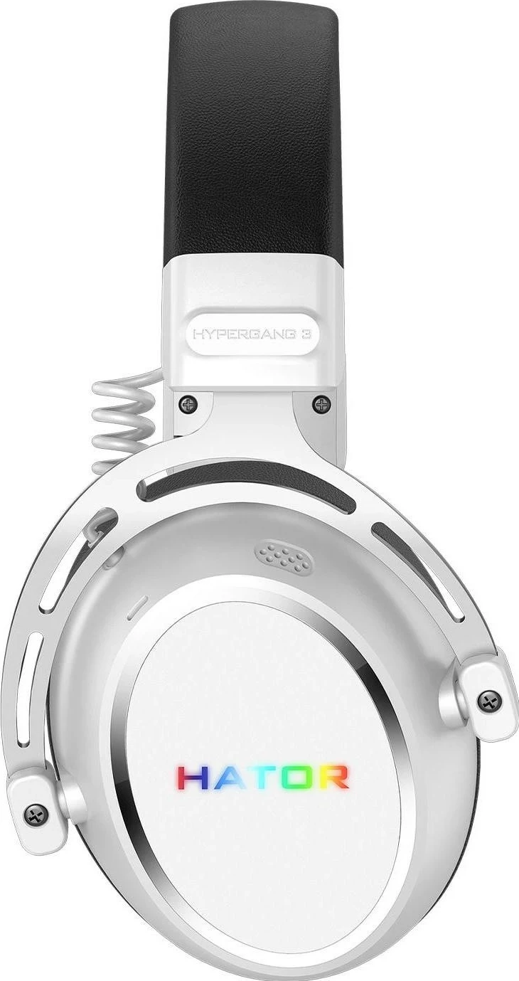 Naglavne slušalke z mikrofonom Hator Hypergang 3 Wireless, Bluetooth 5.4, ANC, bele