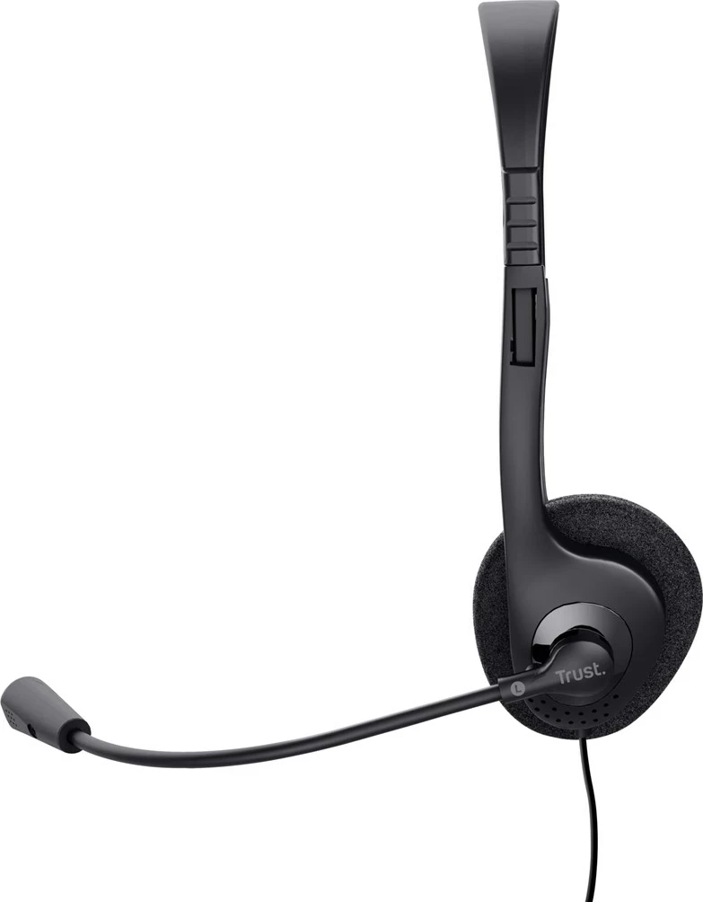 Slušalke z žico Trust 21665, za klice/muziko, črne