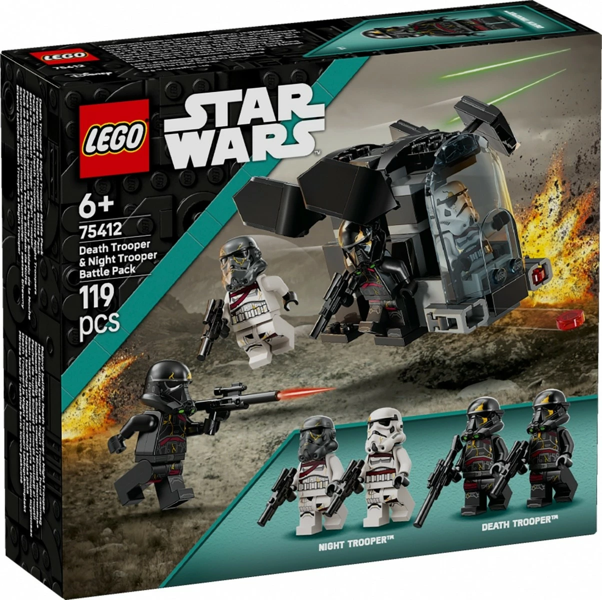 Igralni set LEGO Star Wars 75412 Death Trooper in Night Trooper, 119 kosov, majhen