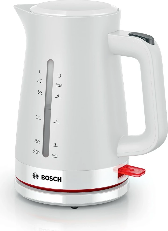 Električni kuhalnik vode Bosch TWK3M121, 1,7 L, 2400 W, bel