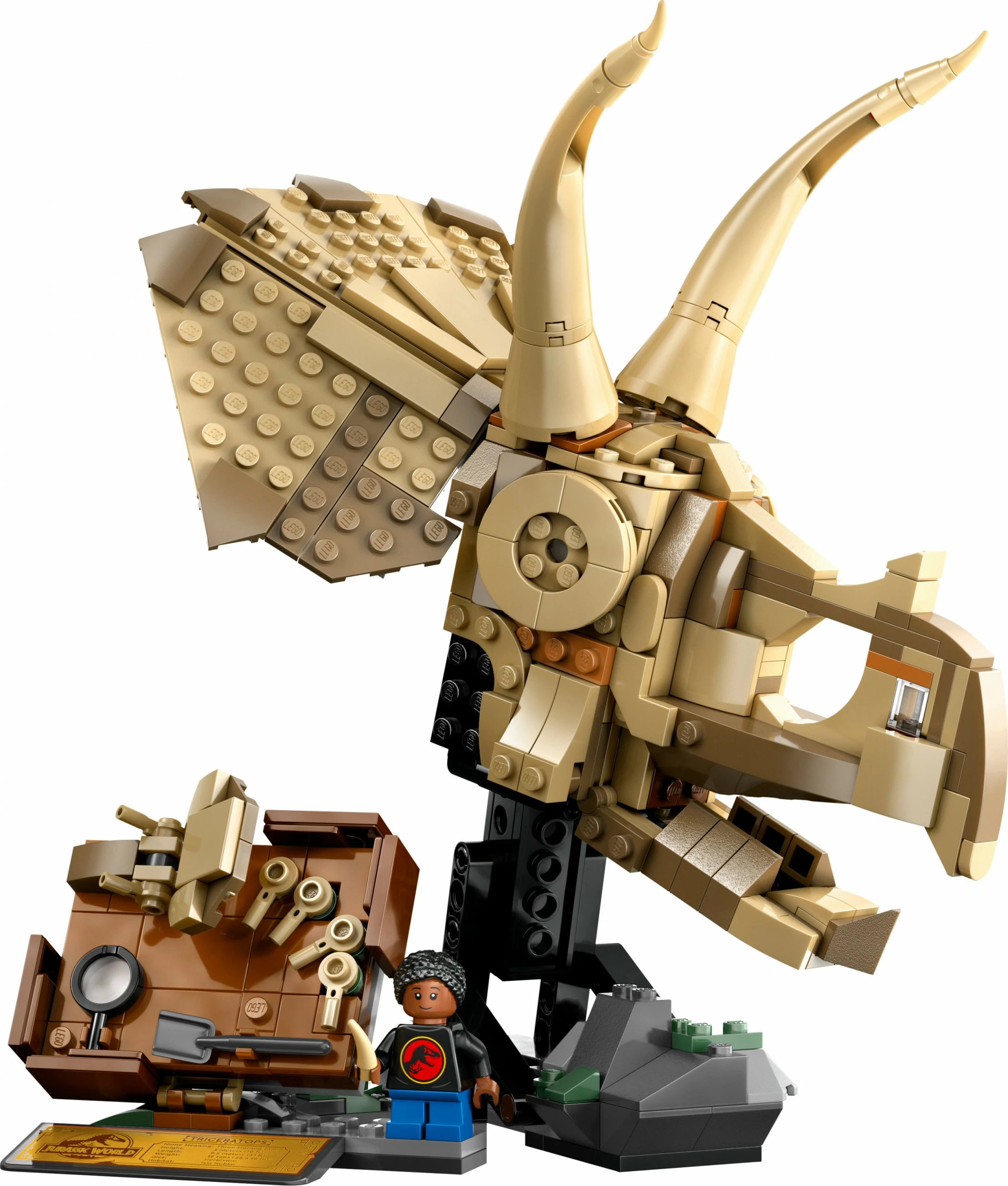 Model fosila Triceratopsa, LEGO Jurassic World 76969, 468 kosov, večbarven