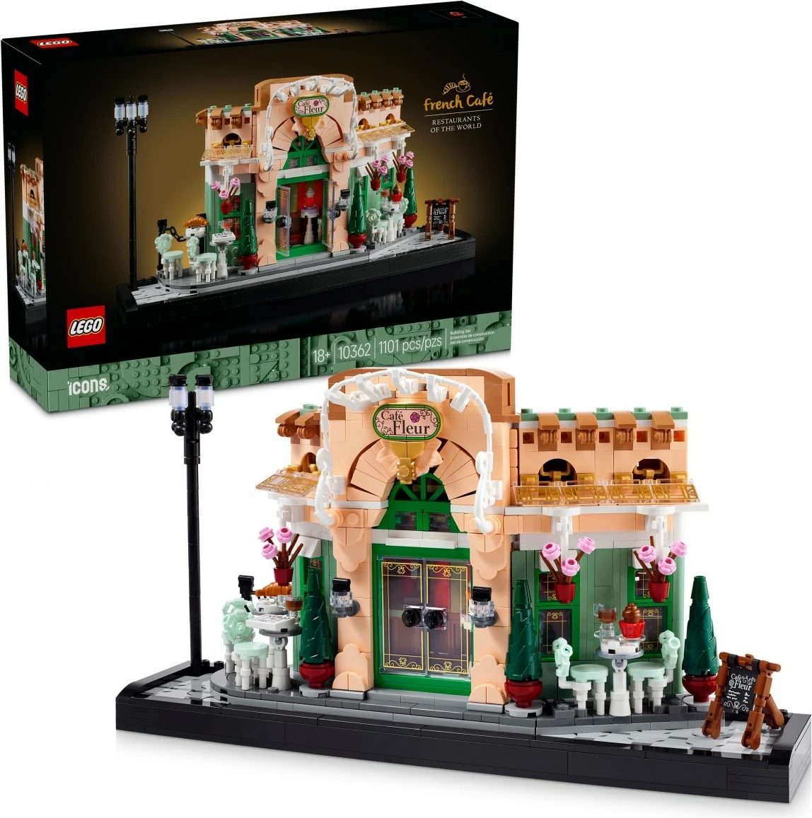 Komplet za sestavljanje French Café LEGO Icons 10362, 1101 kosov