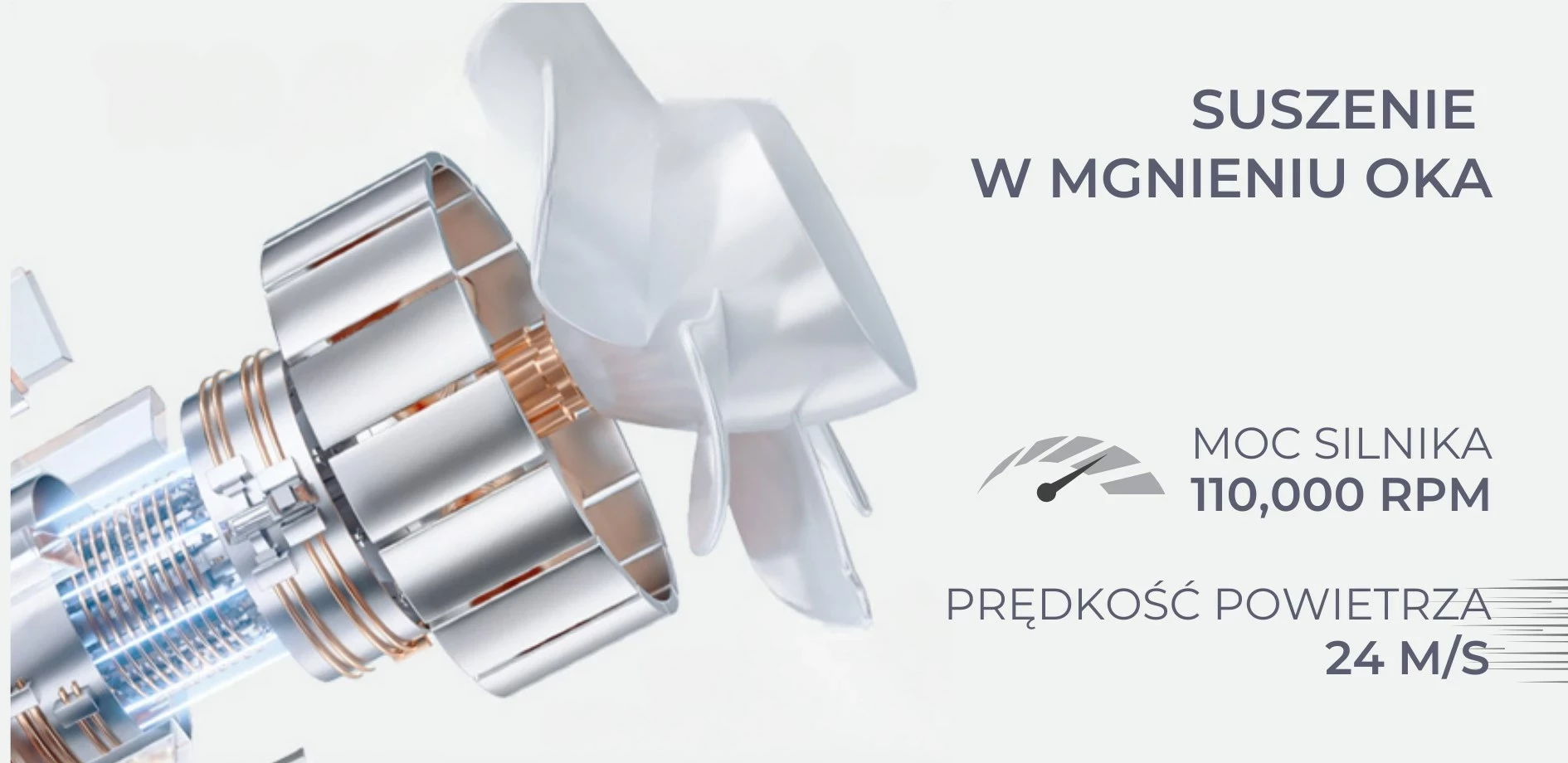 Sušilnik za lase Havit HD202-EU, moder