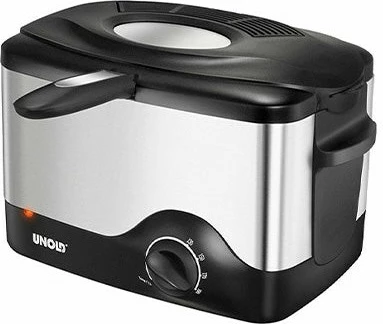 Friteza 0,5 kg, 1,5 L, 190 °C, črna, inox Unold 58615