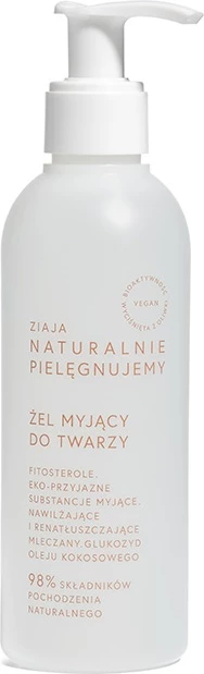 Gel za čiščenje obraza Ziaja Naturally We Care, 200 ml, za ženske