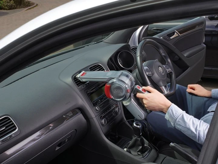 Ročni sesalnik za avto Black & Decker PV1200AV, rdeče/siv