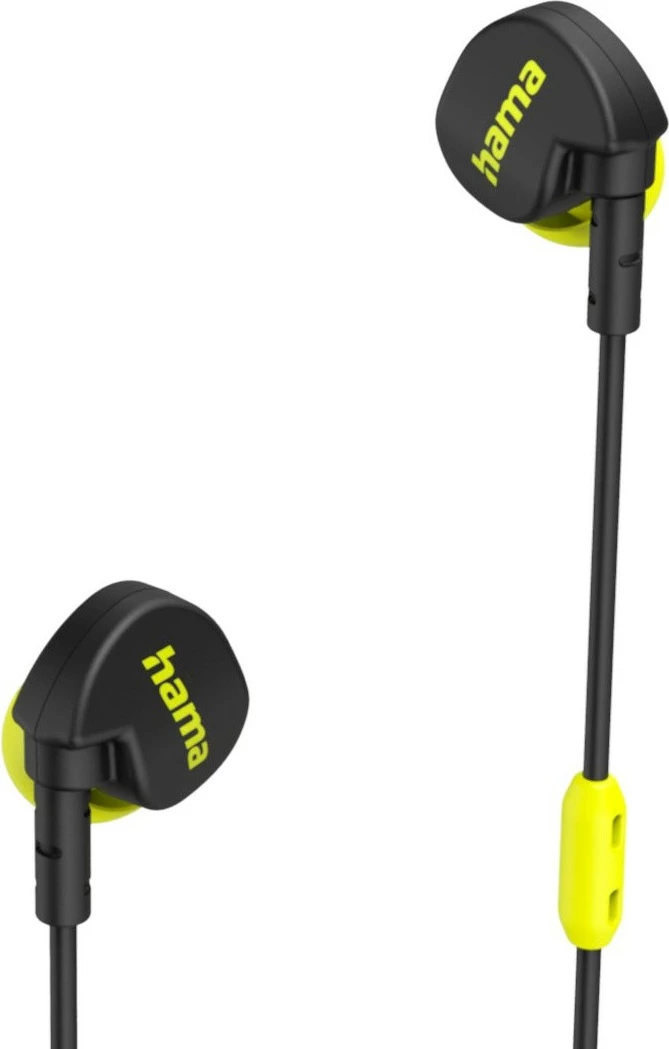 Športne brezžične slušalke z mikrofonom Hama Freedom Athletics II, Bluetooth 5.3, črno/rumene