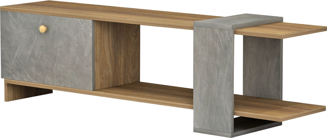 Pohištvo za televizijo HENRIETTE FH8900.13 melamin v naravno-kamniti teksturi 120x25x37Hcm