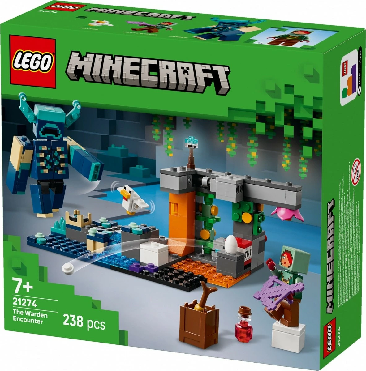 Set Minecraft za gradnjo 'Encounter with the Guard', LEGO 21274, 238 kosov