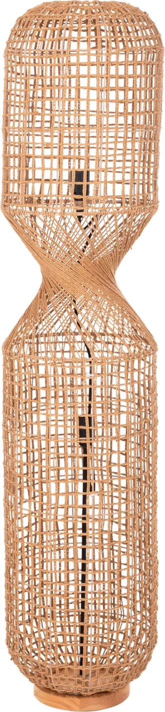 Samostoječa svetilka FH4357 kovinsko-papirnata vrvica v rjavi barvi - 2 žarnici Φ30x134Hcm