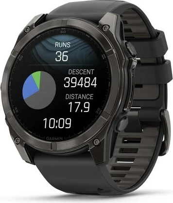 Napreden pametni športni časomer Garmin Fenix 8, 51 mm, 32 GB, AMOLED, titan, črn