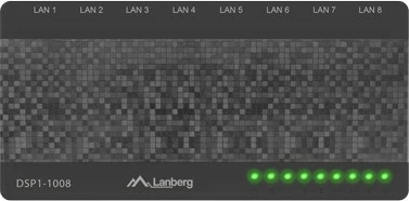 8-porter switch LAN, Lanberg DSP1-1008, namizni, črn