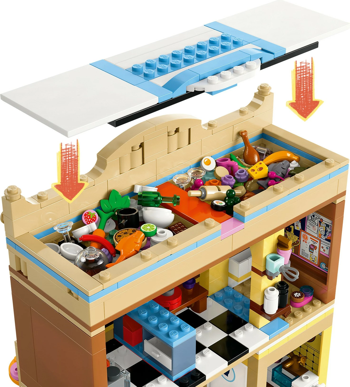 Restavracija in kuharska šola LEGO Friends 42655, 896 kosov, pisano