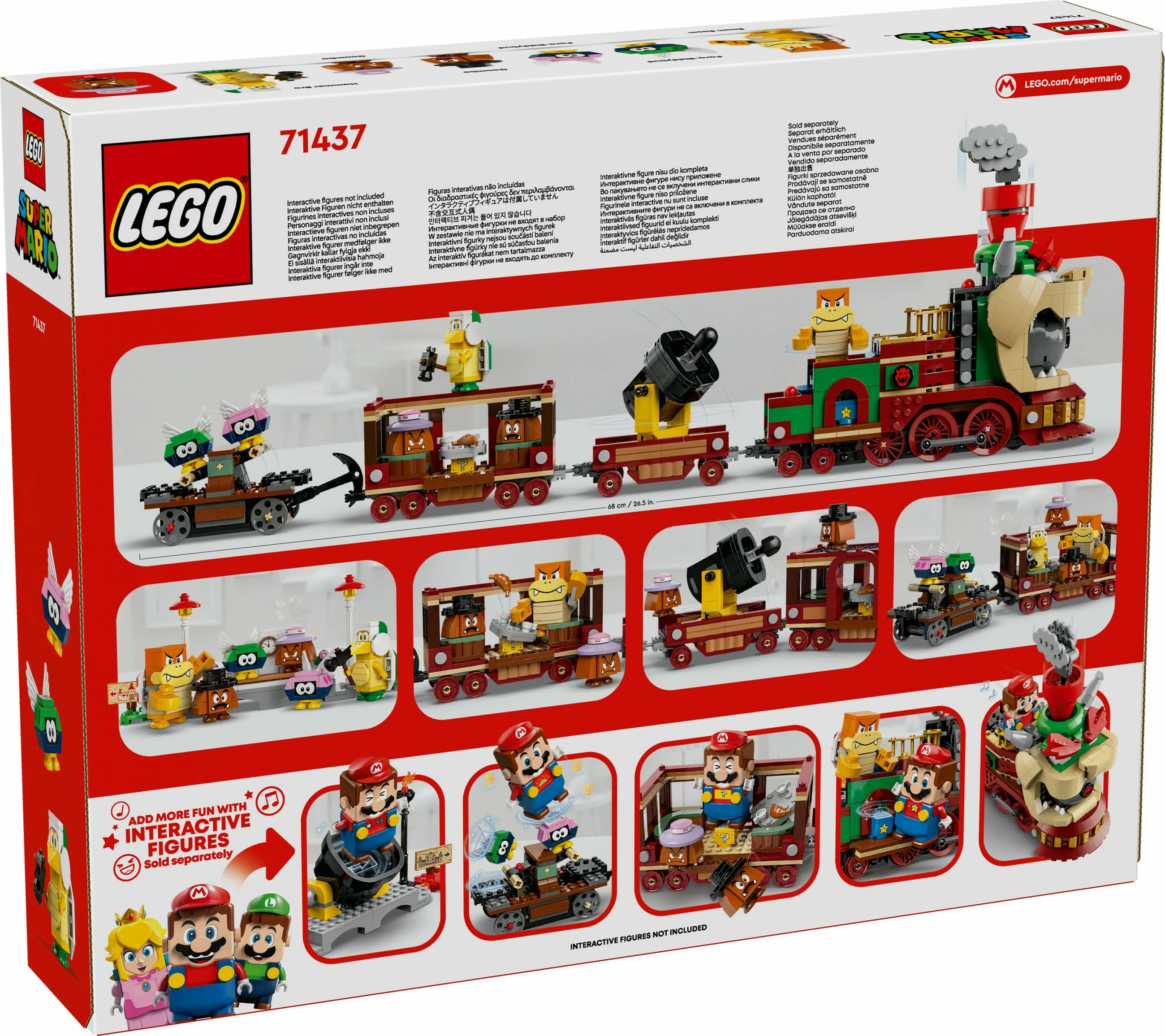 Set gradnje Super Mario Bowser Express Train LEGO 71437, večbarven