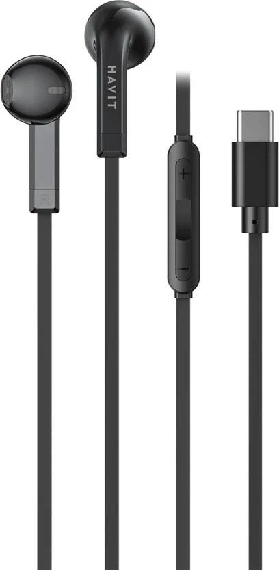 Kabelske slušalke USB Type-C Havit E336C, črne