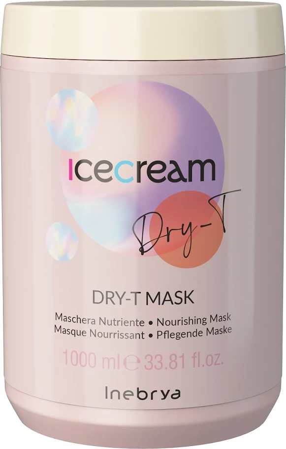 Negovalna maska za suhe lase Inebrya Ice Cream Dry-T, 1000 ml