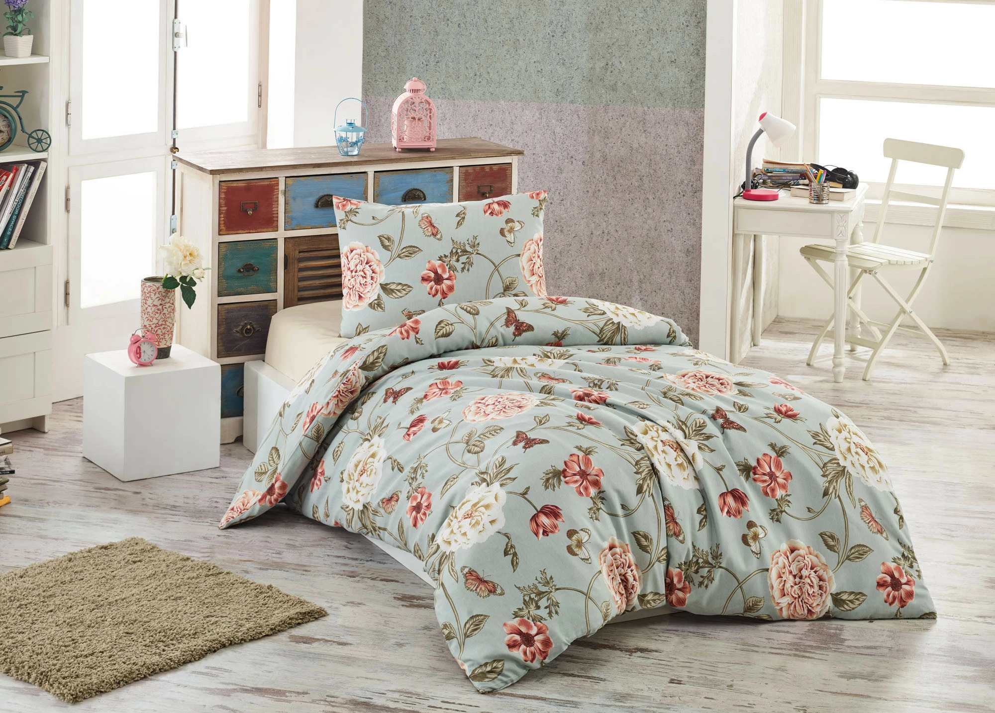 Prevleka za odejo XXL, enodelna, L'essentiel Sandiego, barva mint