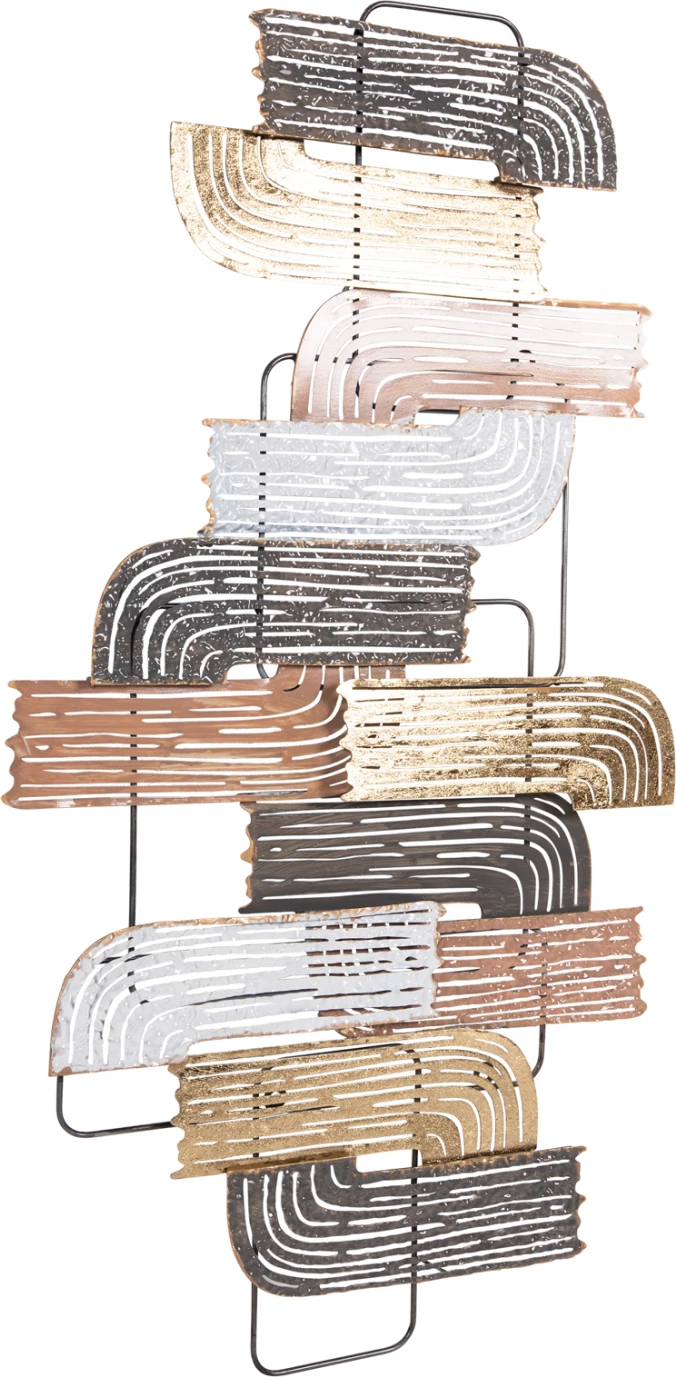 Stenska dekoracija FH4206 kovinska v različnih barvah 58x4x109 cm