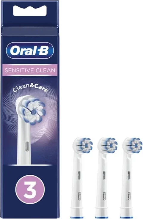 Nadomestne glave za električno zobno ščetko Sensitive Clean Oral-B, uniseks, 3 kosi