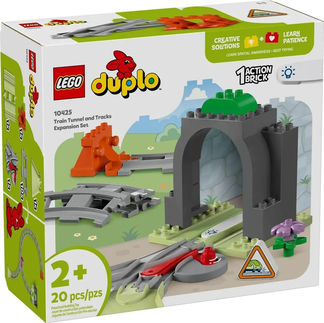 Tunel in tračnice — LEGO DUPLO 10425, 20 kosov